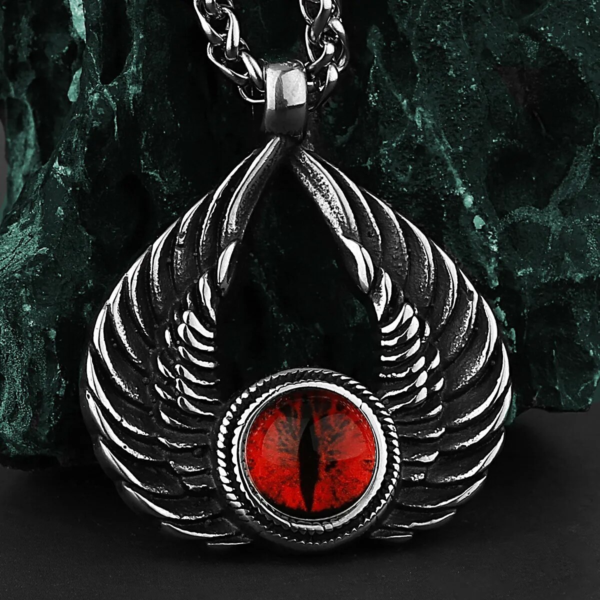Angel Wings Couple Men’s Personality Trend Stainless Steel Pendant Necklace