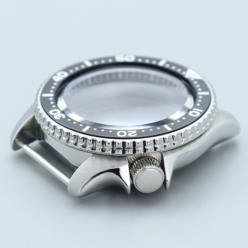42.5mm Stainless Steel Seiko SKX007 Watch Case Mod For Seiko Nh35 Nh36 Movement