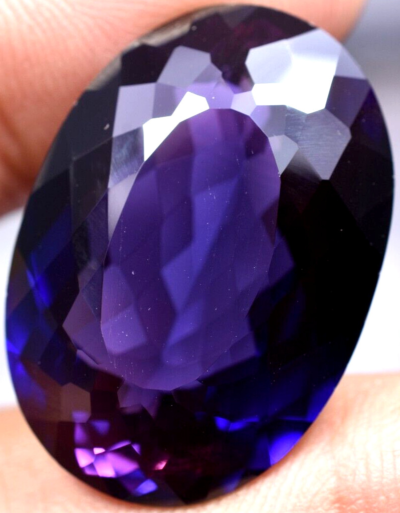 Natural 48.60 Ct Boysenberry Sapphire GGL Certified fabulous Loose Gemstone