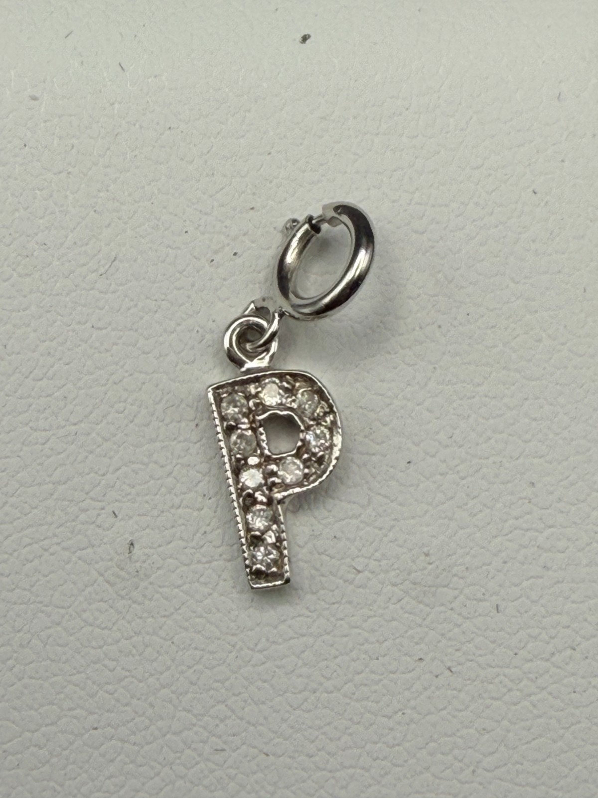 14K White Gold Diamond Charm – 0.5 g