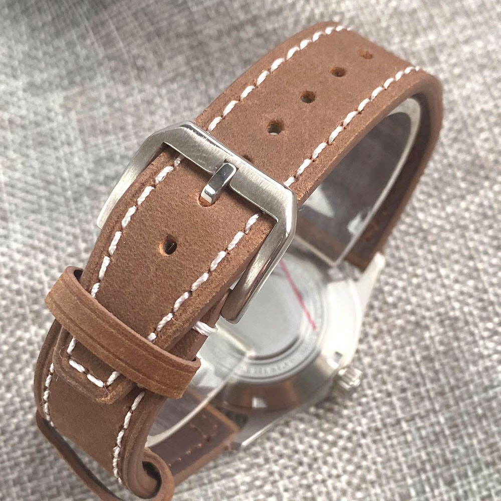 Tandorio 36mm Retro Pilot Sapphire California Dial NH35A 200m Diving Men Watch