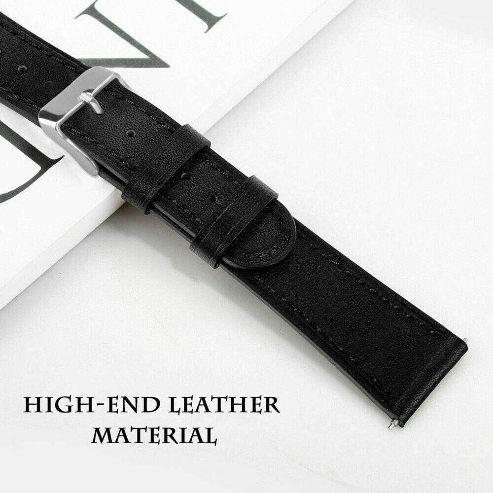 Genuine Leather Band Strap For Samsung Galaxy Active 2 40 42 44mm / Watch 3 41mm