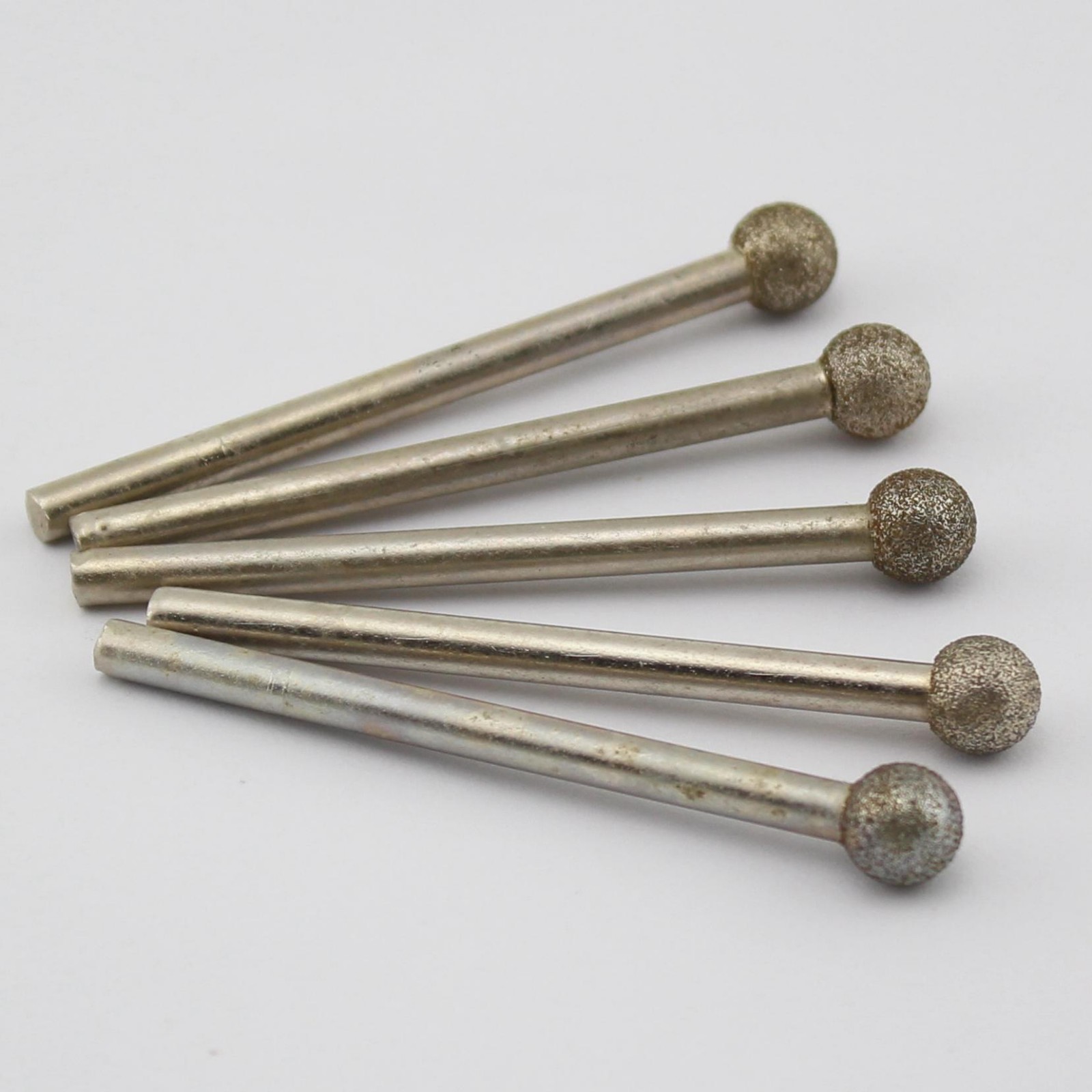10Pcs Diamond Coated Spherical Head Mounted Point Grinding Bit Ball 8mm 5/16″