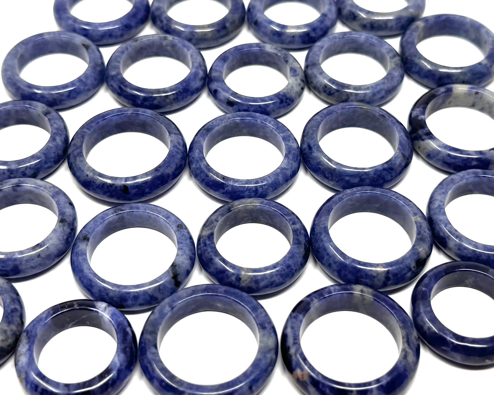 Sodalite Ring, Sodalite Gemstone Crystal Jewelry – Choose Size (Crystal Ring)
