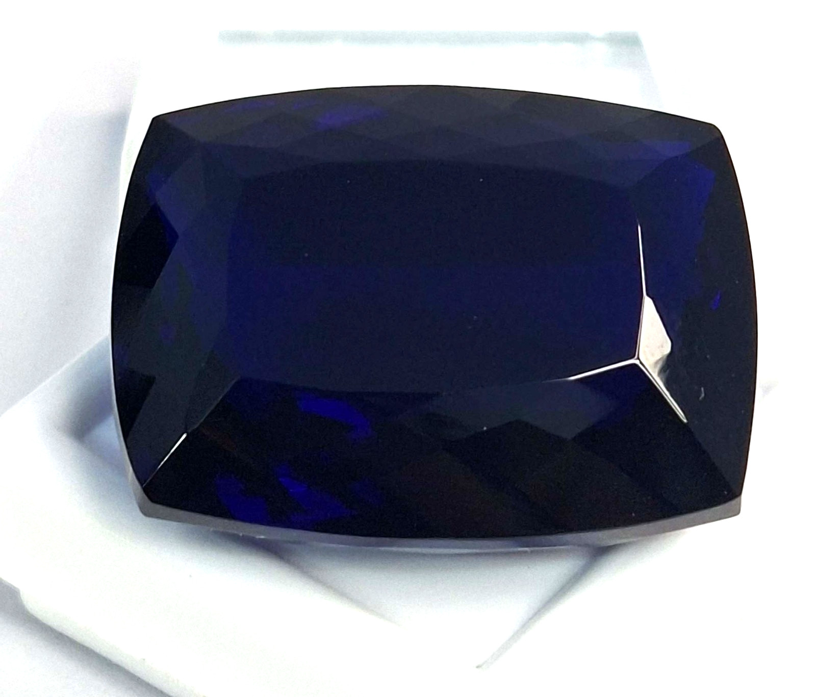 Blue Tanzanite Natural 58-60 Ct EGL Cushion Cut Certified Loose Gemstone TQ1807