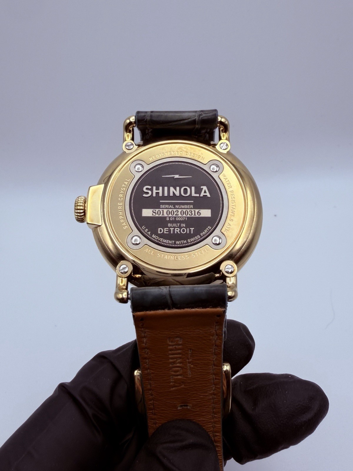Shinola Runwell Watch 47mm Black Dial Argonite 1069 Men s Watch S0120194492