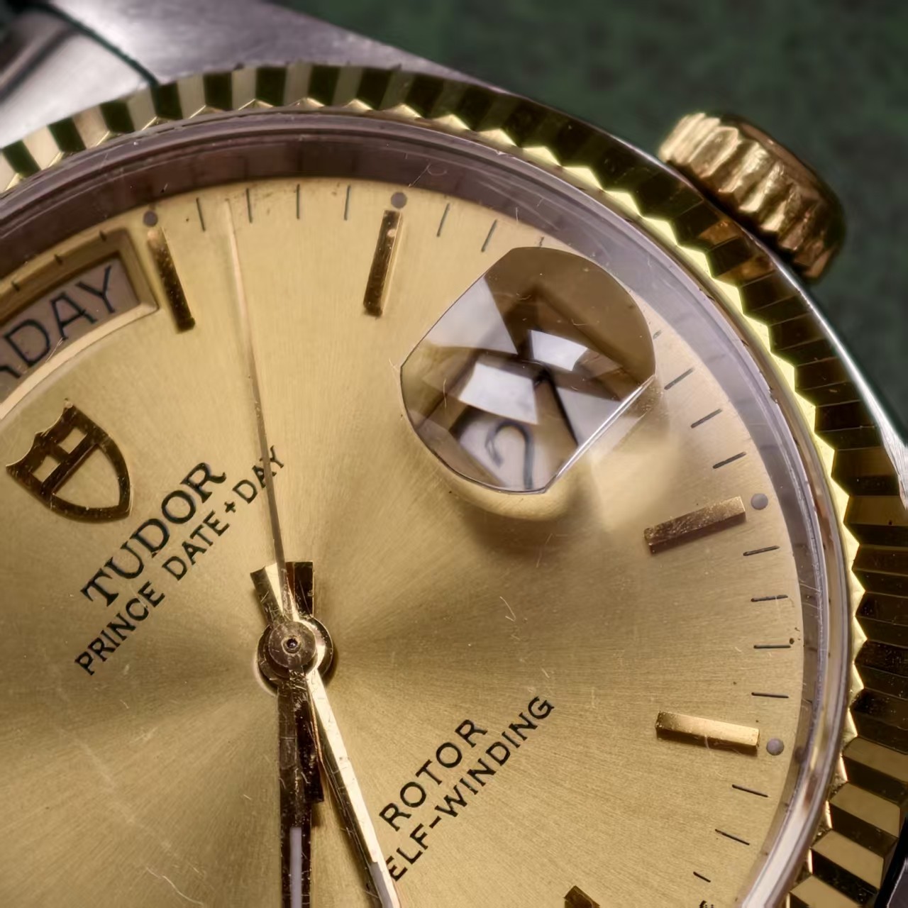 Tudor Champagne Scale Dial 76213 Prince Date Men’s Watch Automatic 36mm