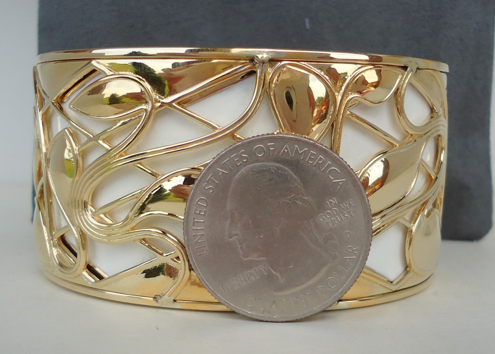 NEW $2495 Judith Ripka Adoro Cuff White Ceramic 18K Vermeil Lmtd Edition 1 of 25
