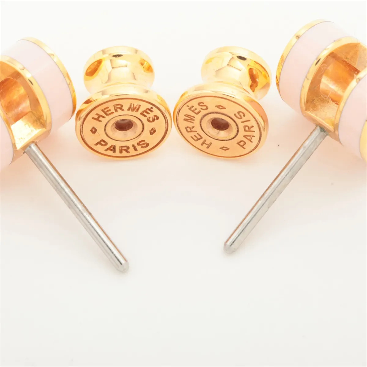 Hermès Mini-pop H ST0274 Piercing jewelry (for both ears) GP Gold x pink