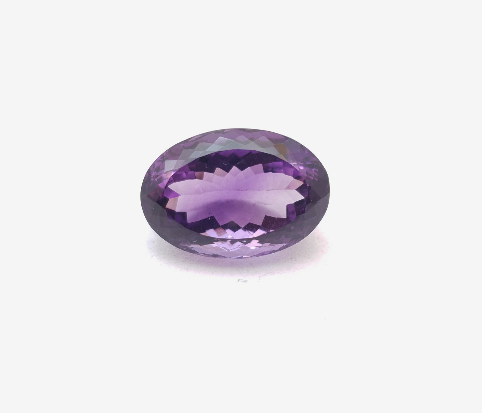 30 CT Natural Amethyst Oval Cut Loose Gemstone 16.40×23 MM ~GTL Certified