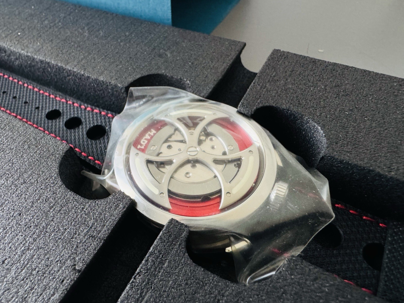 NEW, M.A.D. 1 RED Edition by MB&F Box + card