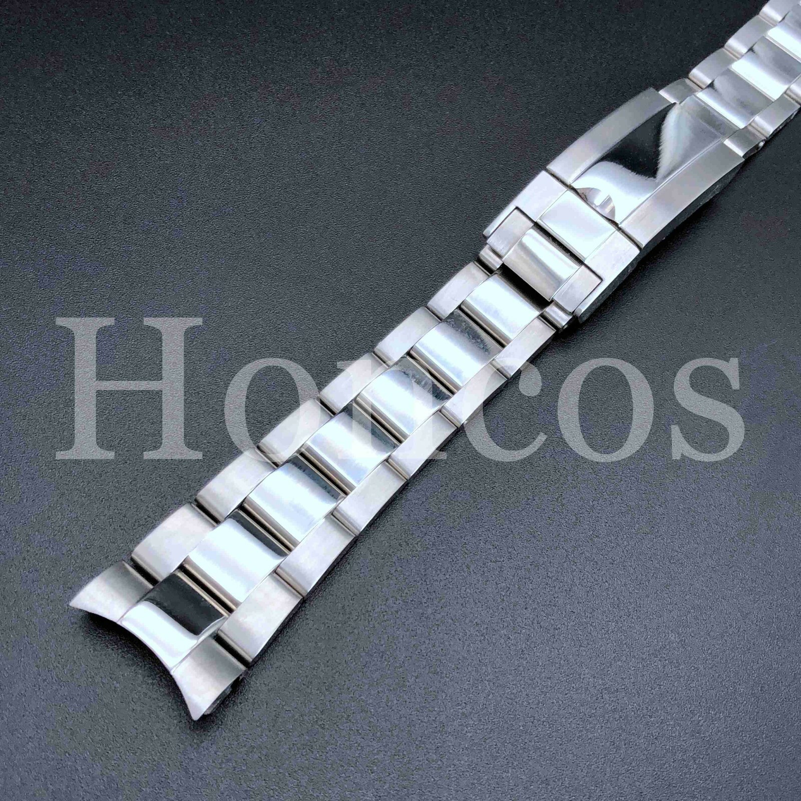 20MM SOLID OYSTER BAND BRACELET FITS FOR ROLEX GMT MASTER FLIP LOCK SHINY CENTR