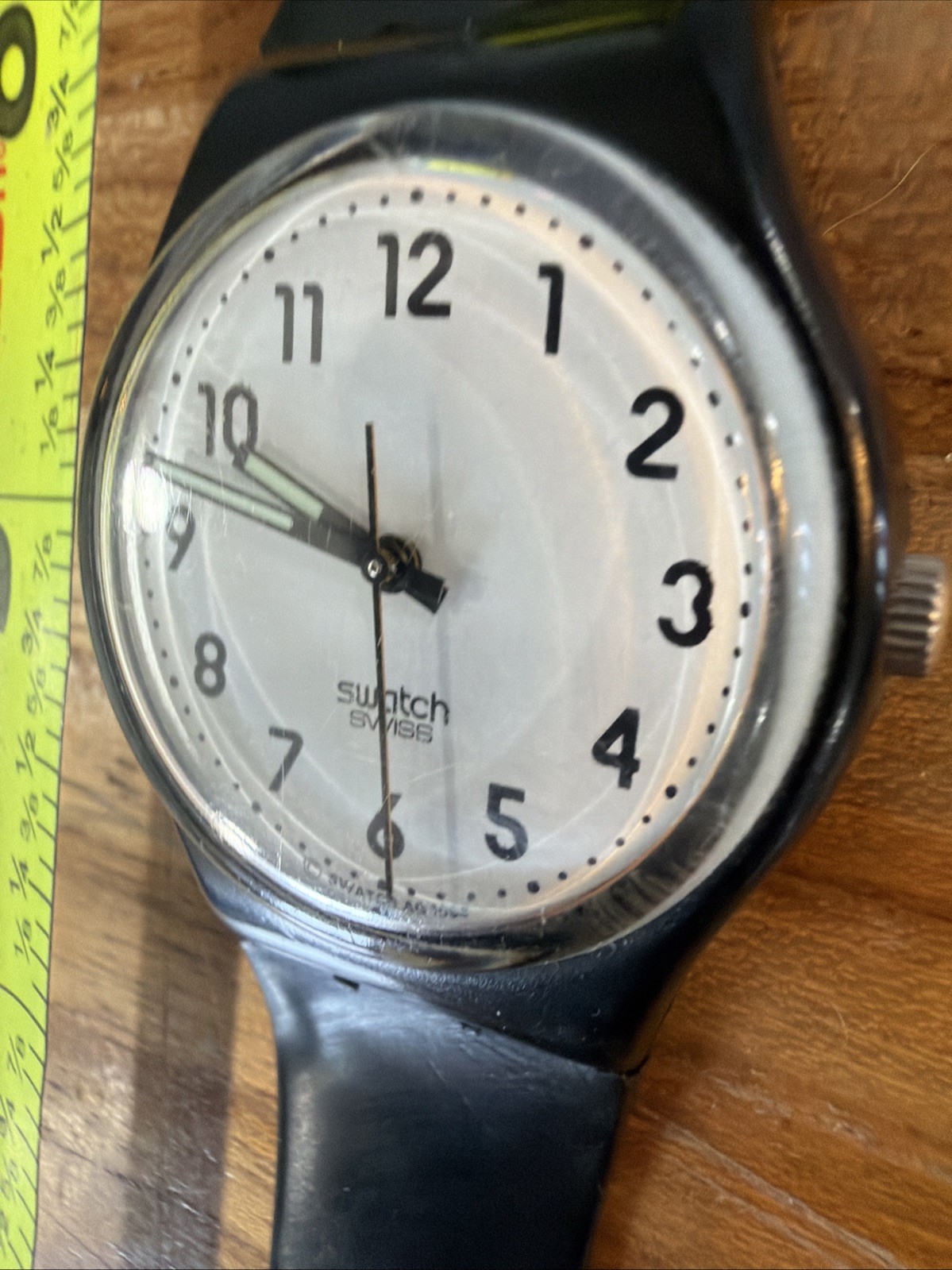 Vintage Swatch Watch LB153 “Something New” Ladies 25mm Black & White Swiss