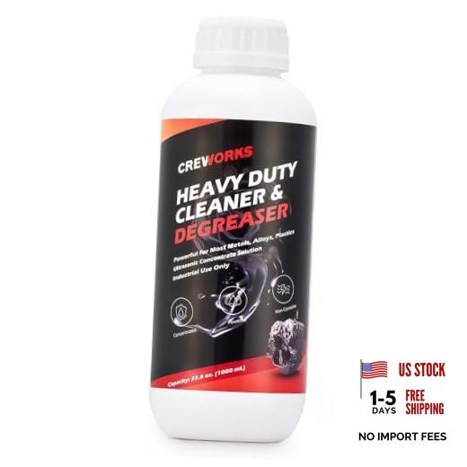 Ultrasonic Cleaner Solution for Carburetors and Engine Parts, 34 fl oz
