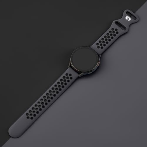 20mm Silicone Watch Bands Quick Release 22mm Gray/Black+Black/Gray+White/Black