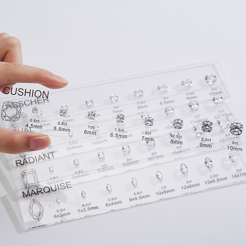 CZDiamond Chart Customize Comparison Chart Set Size Reference for Jewelry Making