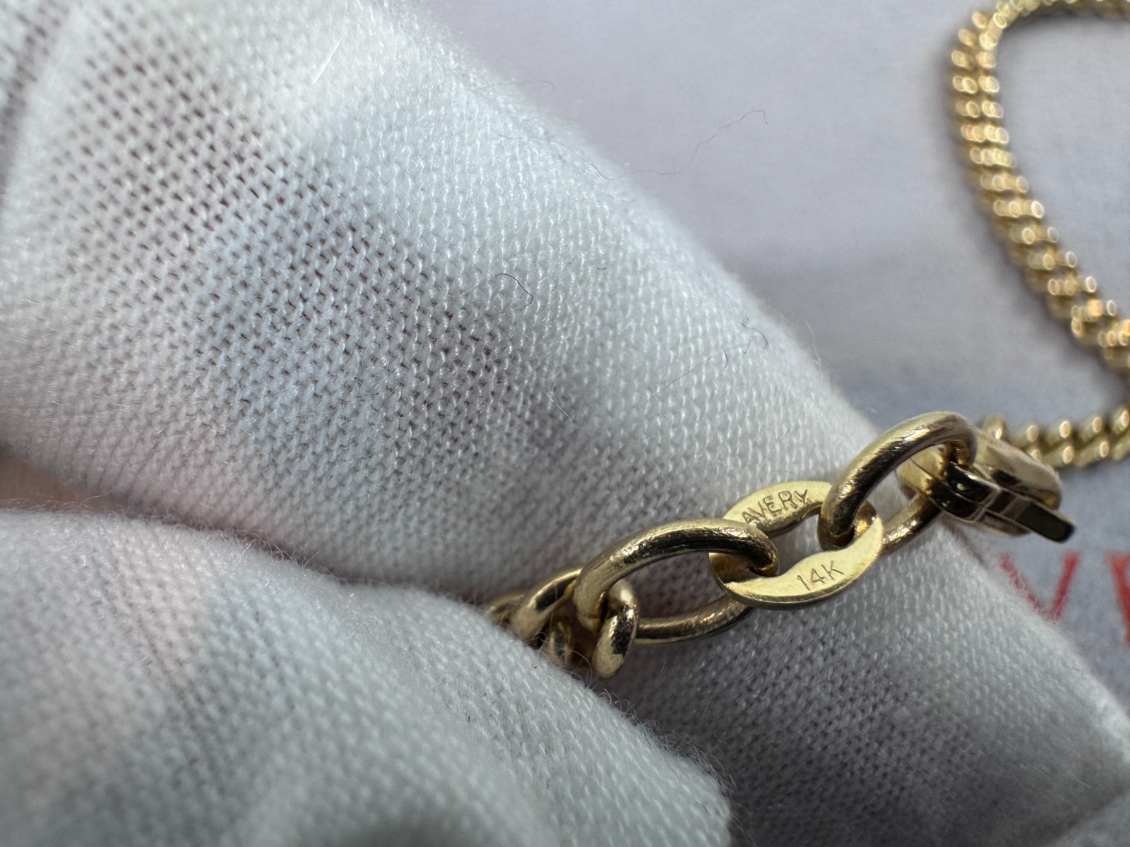 James Avery 14k Yellow Gold Heavy Curb Chain Necklace 22” Long – 29 Grams