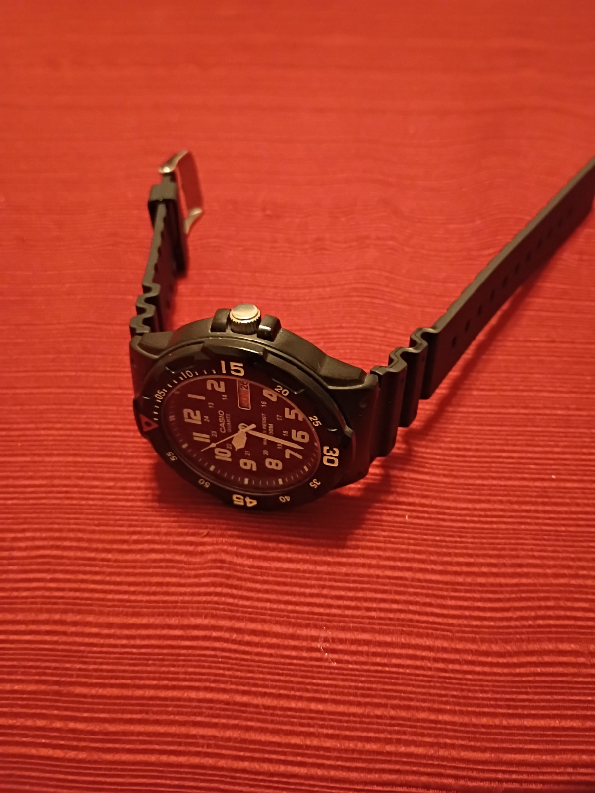Casio MRW-200H Men’s Quartz Analog Day/Date 100m Black Resin Strap Arabic