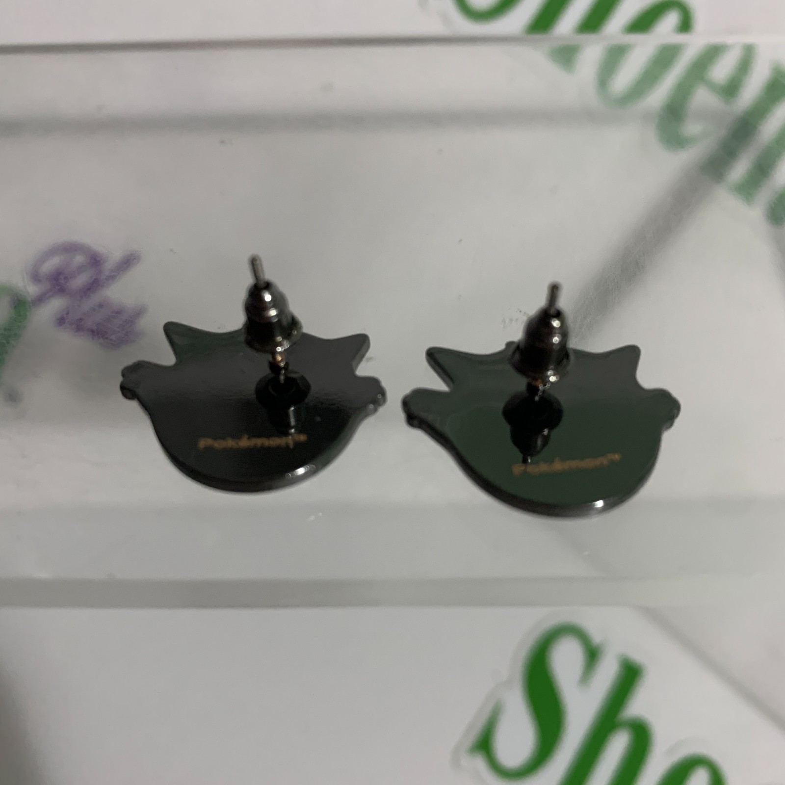 Bioworld Earrings Pokemon Gengar Studs Studded Metal Jewelry Anime Manga