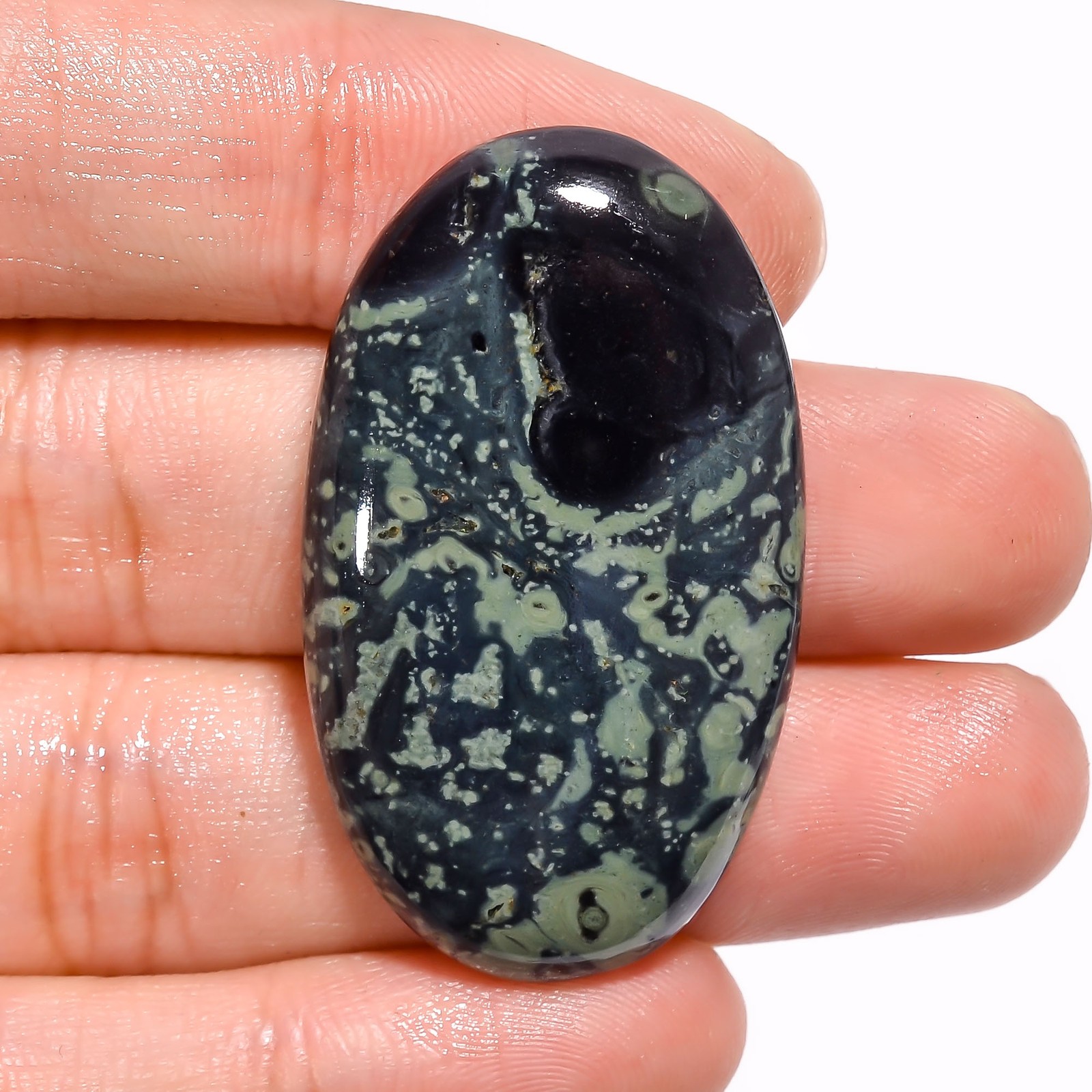 100% Natural Star Galaxy Jasper Oval Cabochon Loose Gemstone 52 Ct. 40X24X5 mm