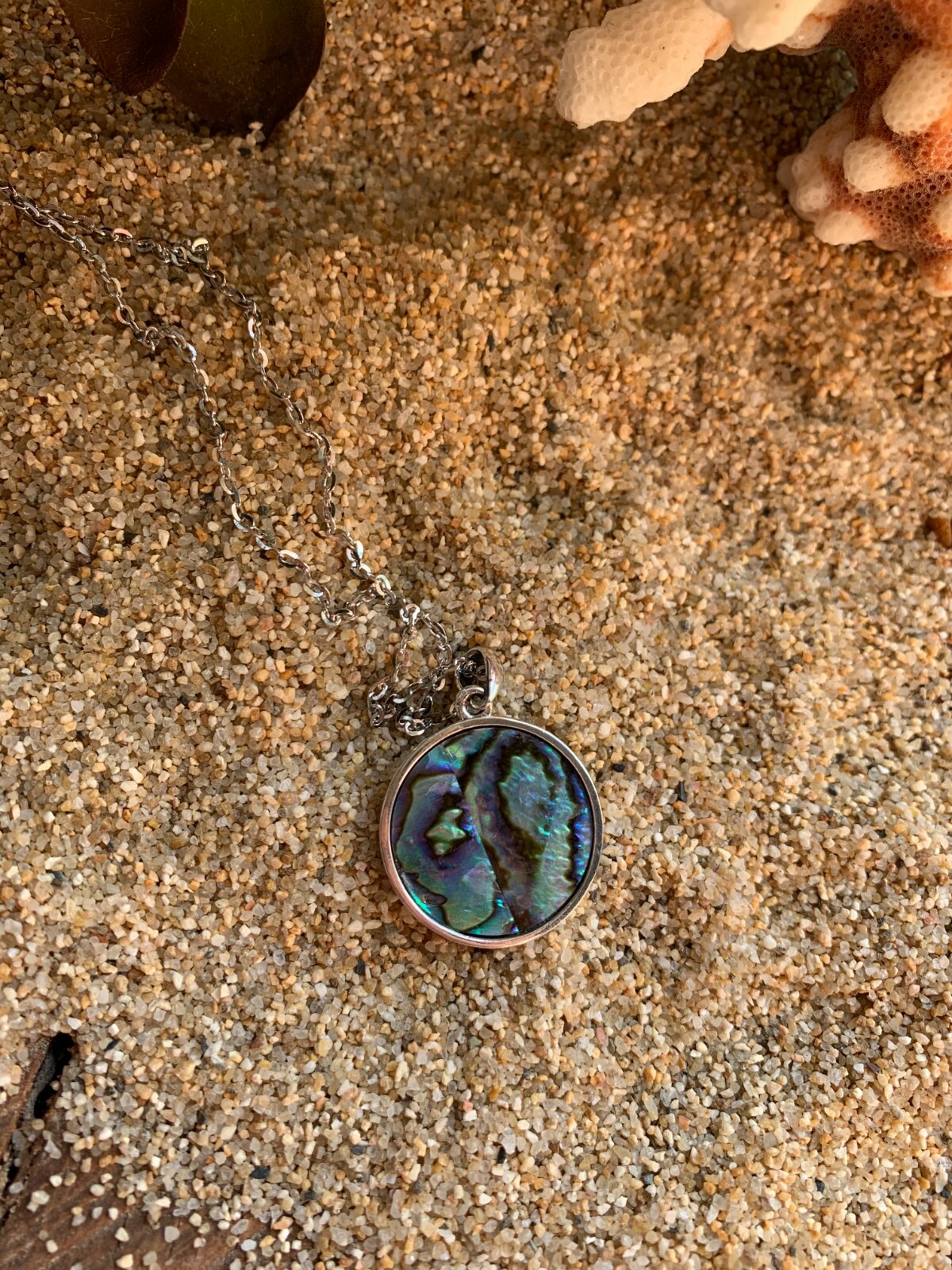 Sterling Silver Turtle Necklace – Colorful Abalone Shell Neckless for Women, Mot