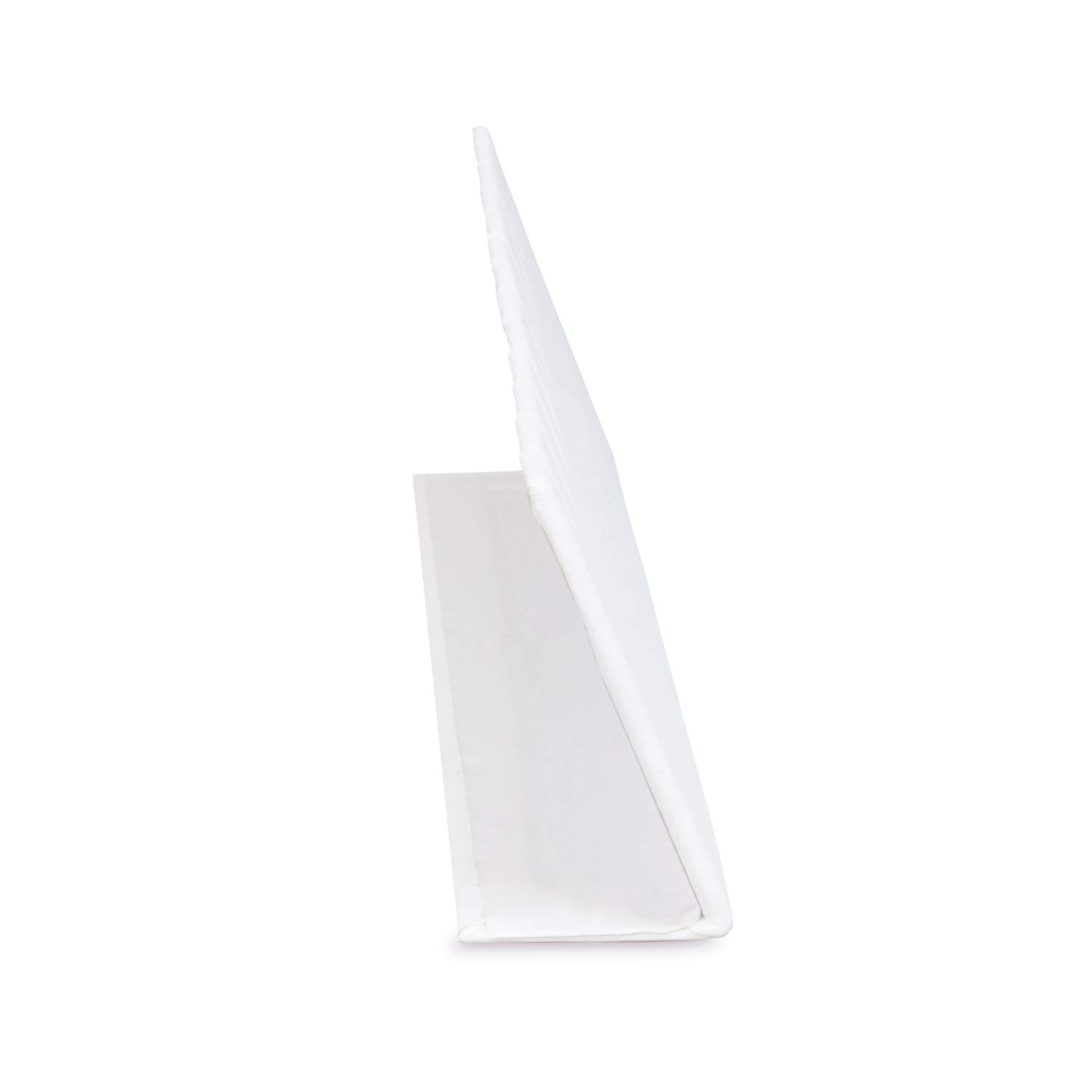 MOOCA Earring Display Stand, 12″ W x 1 5/8″ D x 2 H, White Faux Leather