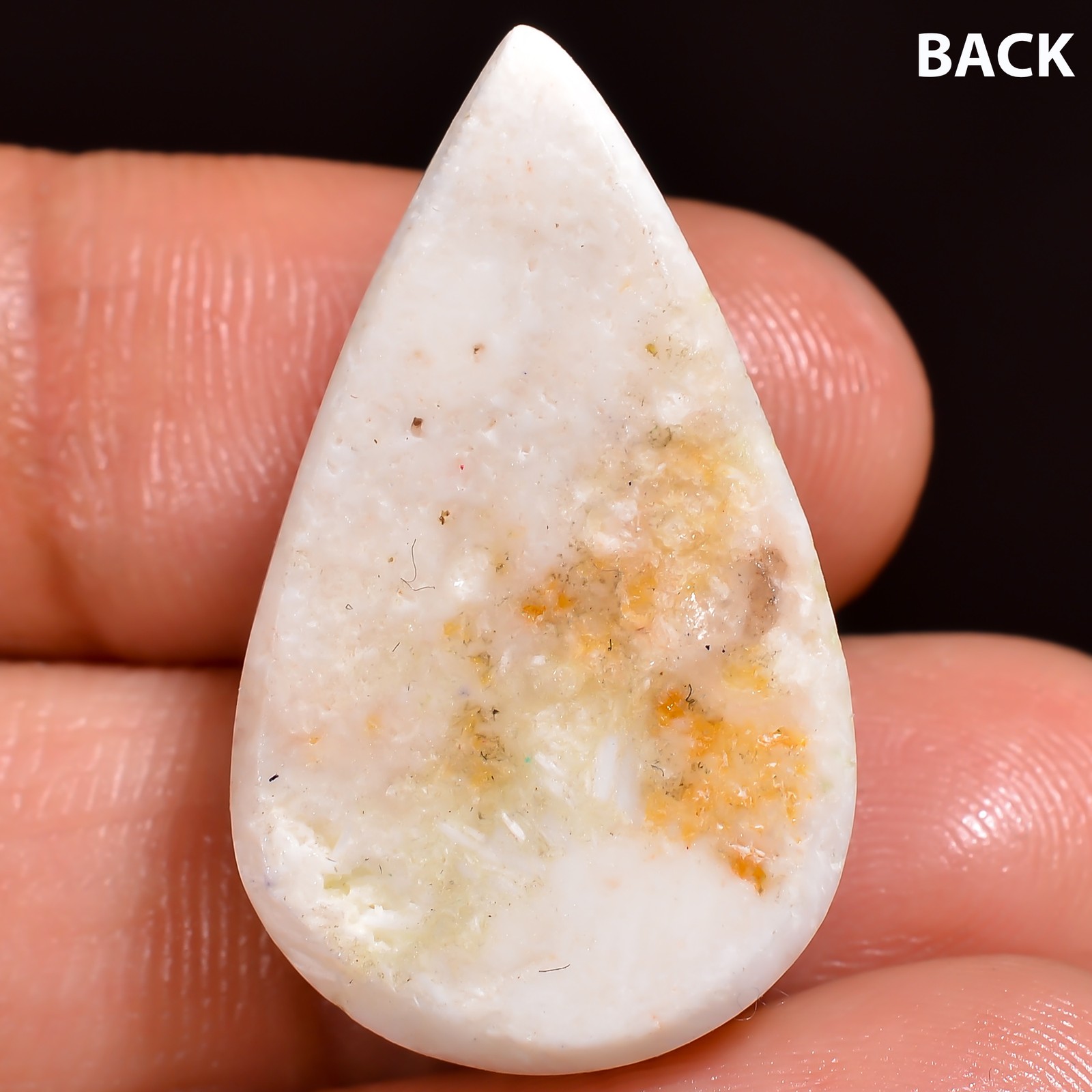 (15X26X6 MM) 17.75 Carat. NATURAL THOMSONITE PINK LARIAMR PEAR CABOCHON GEMSTONE