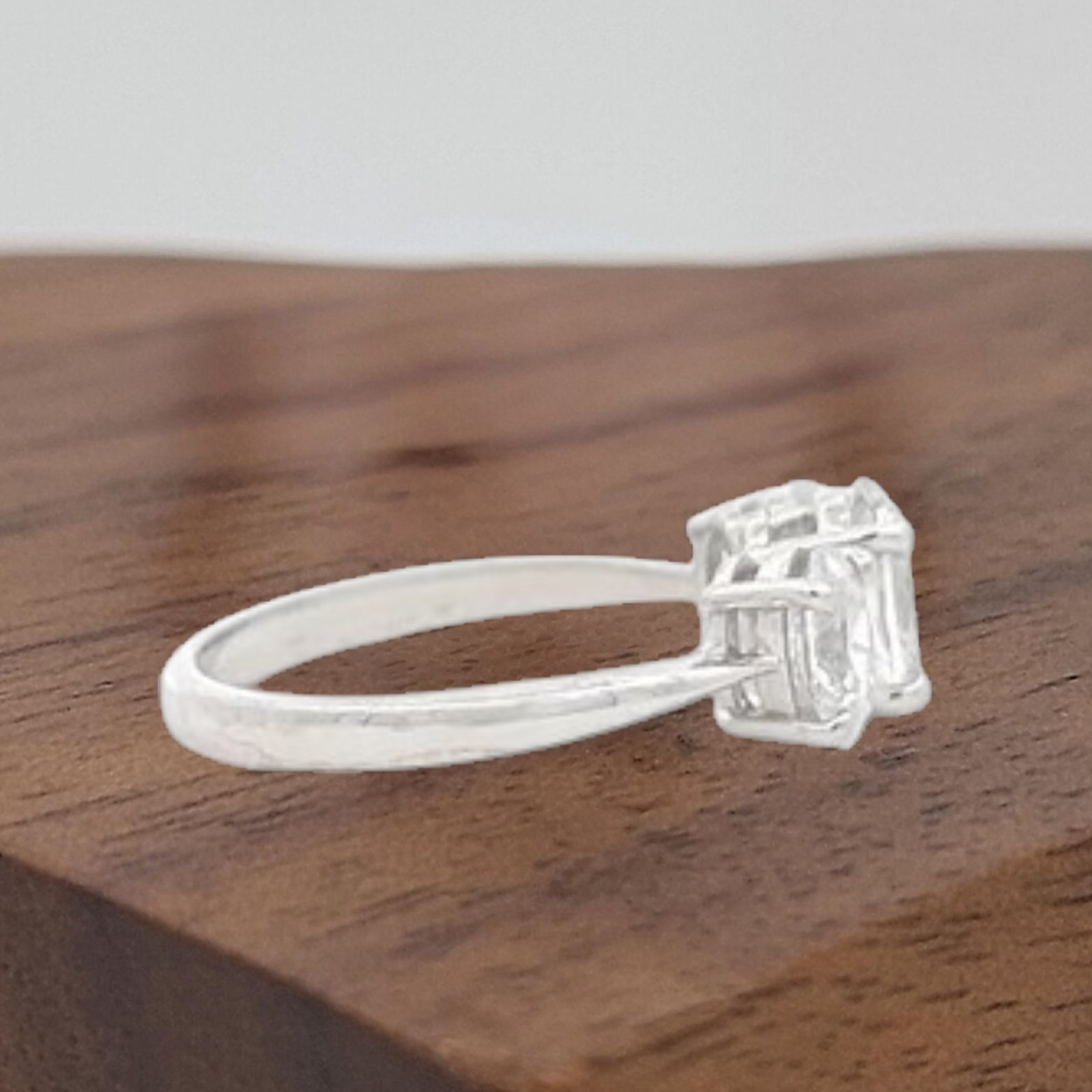 Oval Cut 3.00 Ct IGI Certified Lab Grown Diamond Engagement Ring 14k White Gold