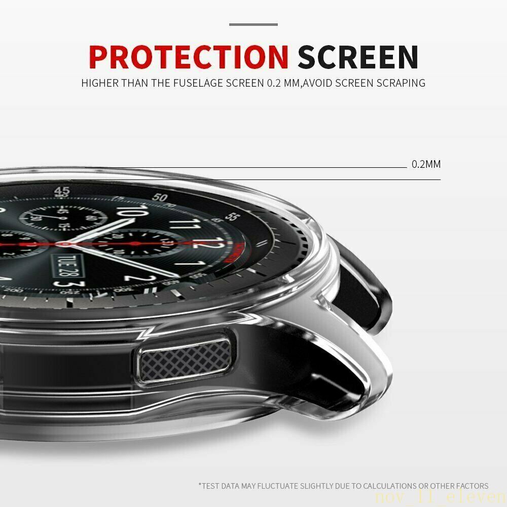 2 Pack Soft TPU Protector Watch Case Cover For Samsung Galaxy Watch 42mm 46mm