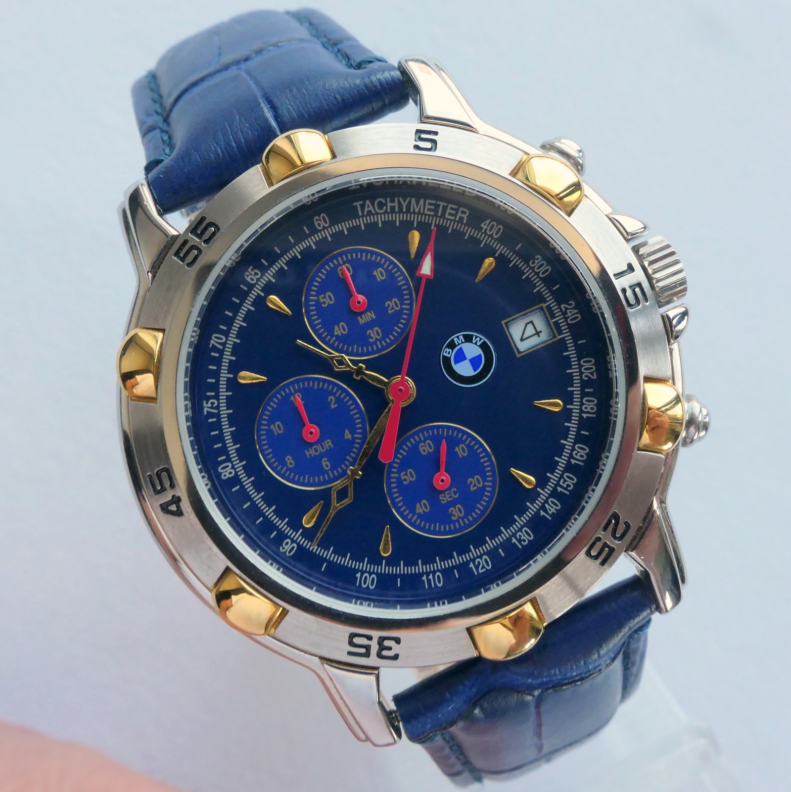 BMW Classic Retro Sport Car Accessory Design Made in Germany Watch Chronograph