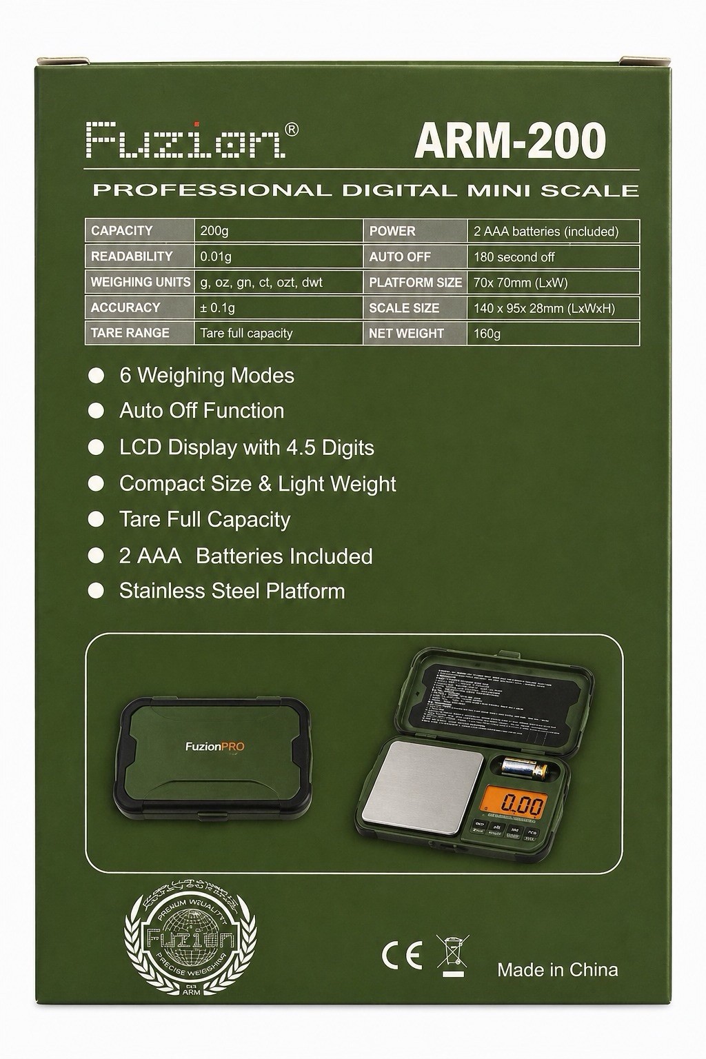 FUZION ARMOURED ARM -200 / 200*0.01g