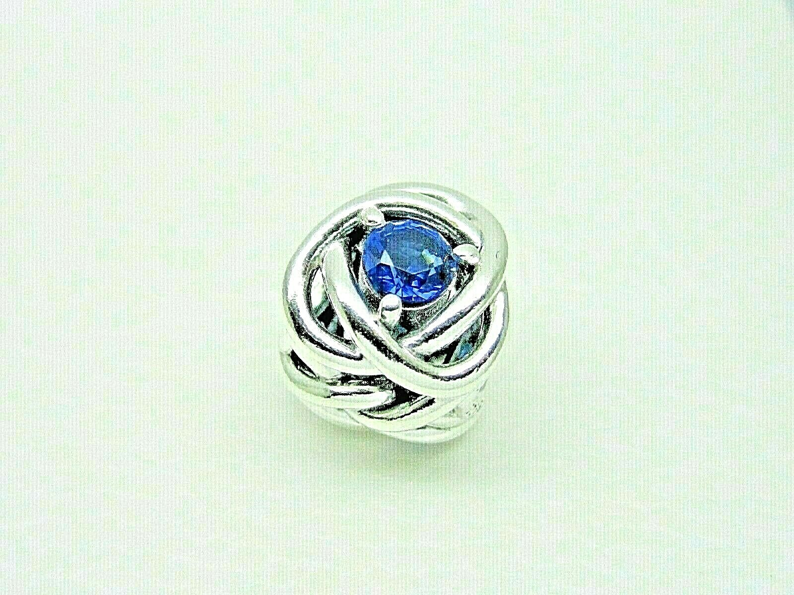 Authentic Pandora #790065C07 Blue Eternity Circle Charm – September