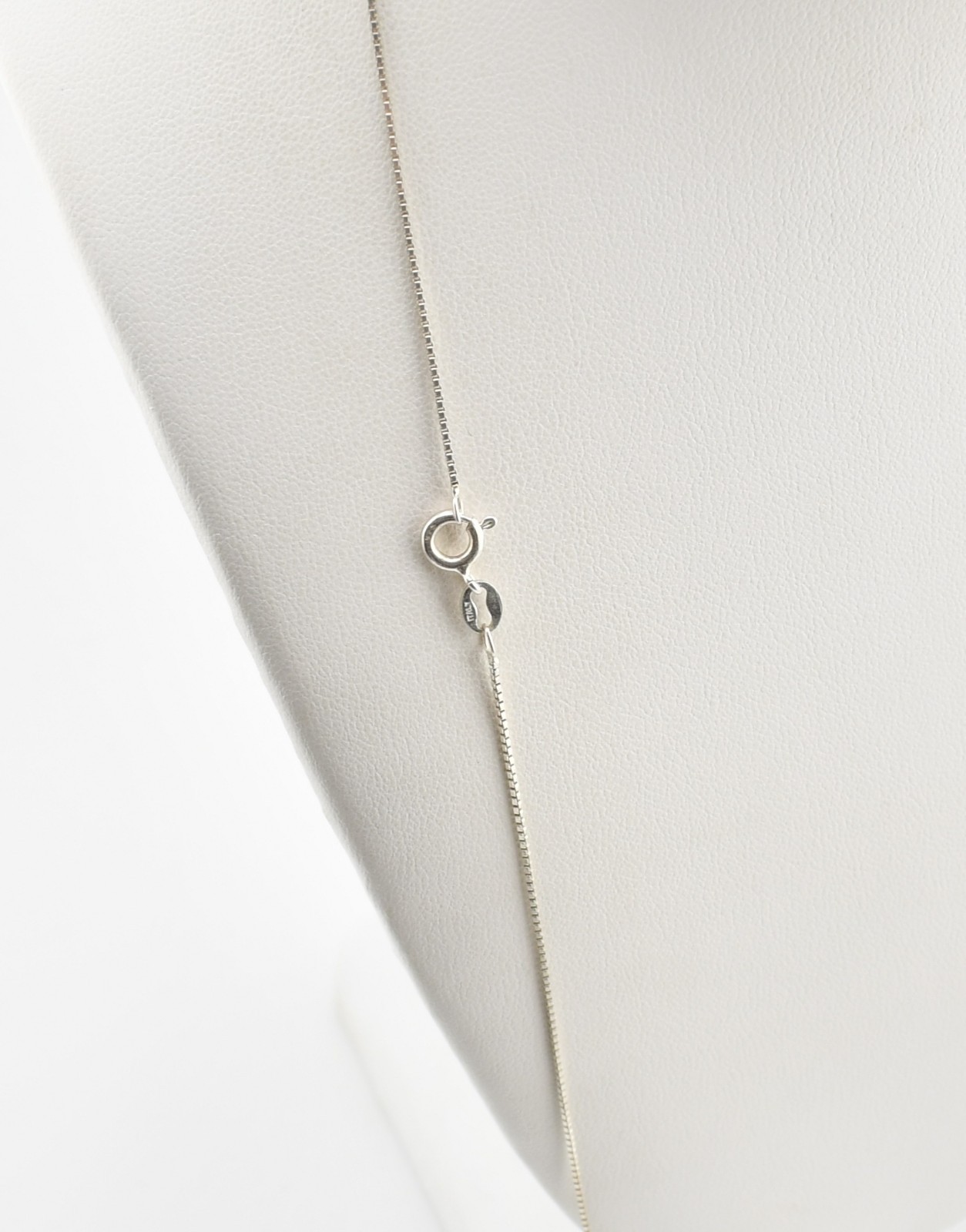 Sterling Silver Long Box Chain Necklace 30.0″ #FMG924