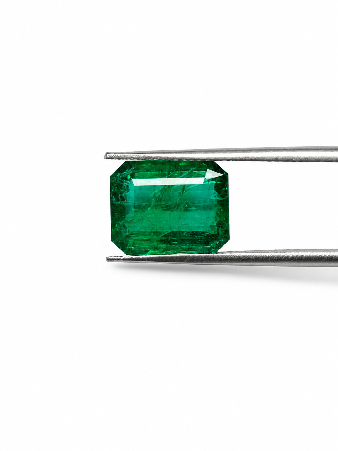 7.53 Ct Natural Zambian Emerald Octagon Cut Certified Loose Gemstone