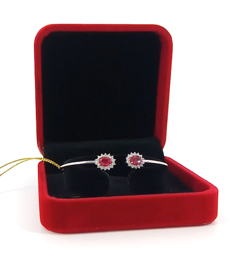 🔥🔥🔥Exclusive RUBY Bracelet in Silver & White Gold🔥🔥🔥