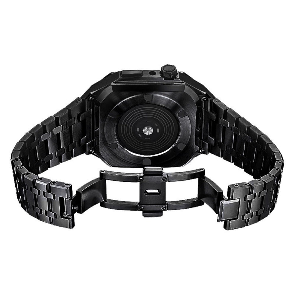 For Apple Watch Series 10 Stainless Steel AP Mod Kit Case Band Strap Cover 46mm