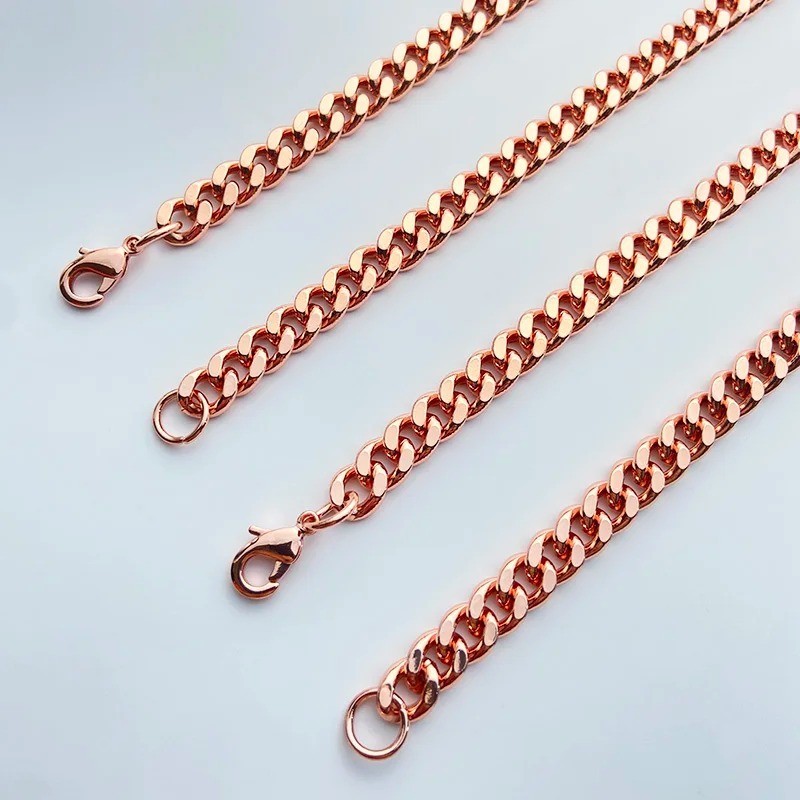 18-24″ Pure Copper Serpentine Chain Necklace, Healing Copper Jewelry, Spiritual