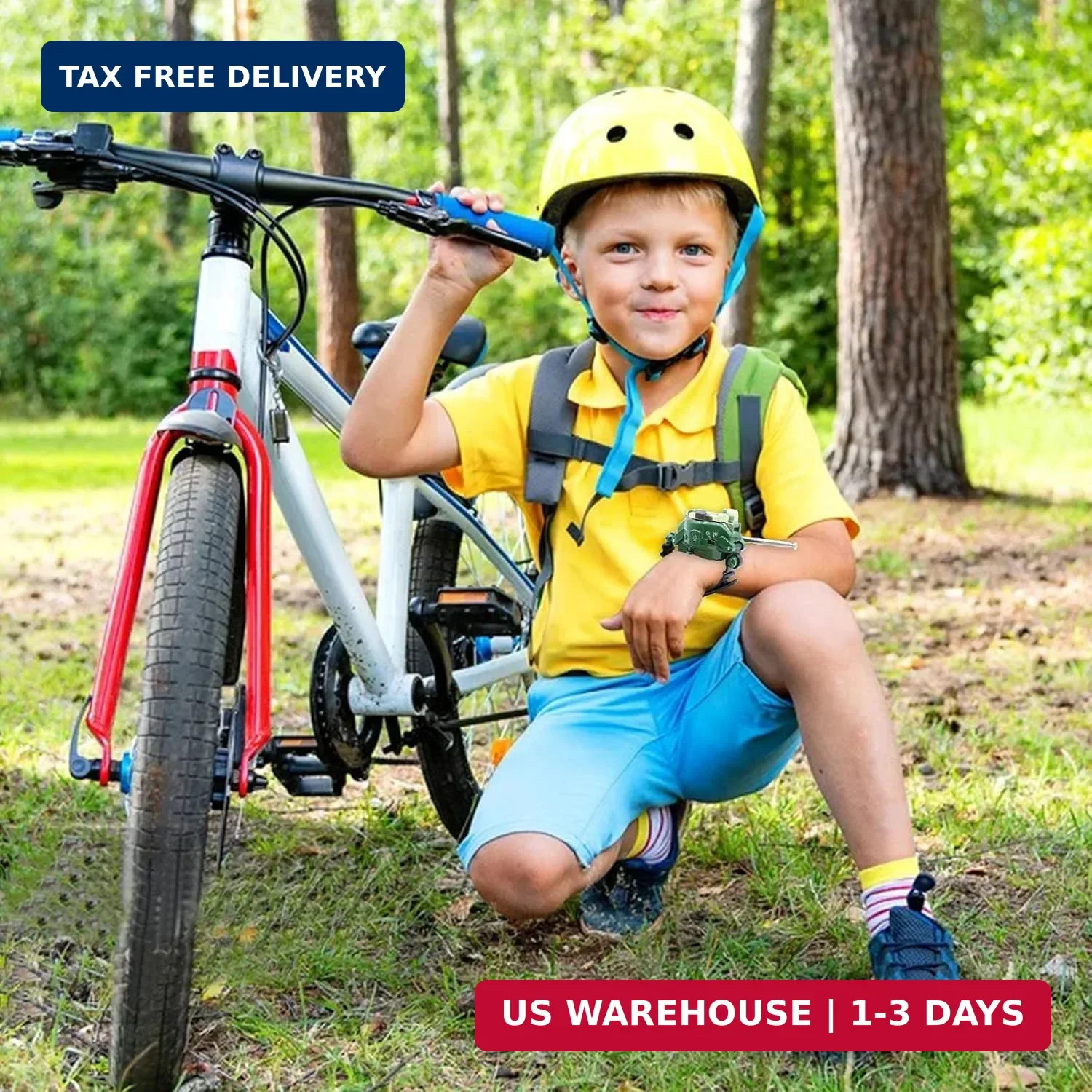 Walkie Talkies Watch, Spy Watch Army Toys for Kids Age 8-12, 7 in 1 Digital Watc