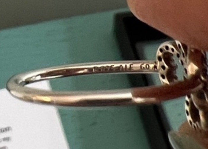 Pandora Petals of Love Heart Band Ring S925 ALE 60 Size 9.25 US
