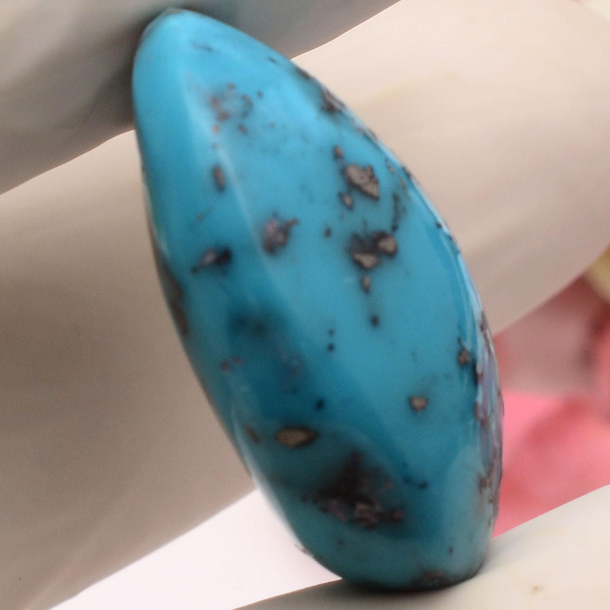 44.50 Cts Natural Persian Turquoise 28mmx22mm Oval Cabochon Untreated Gemstone