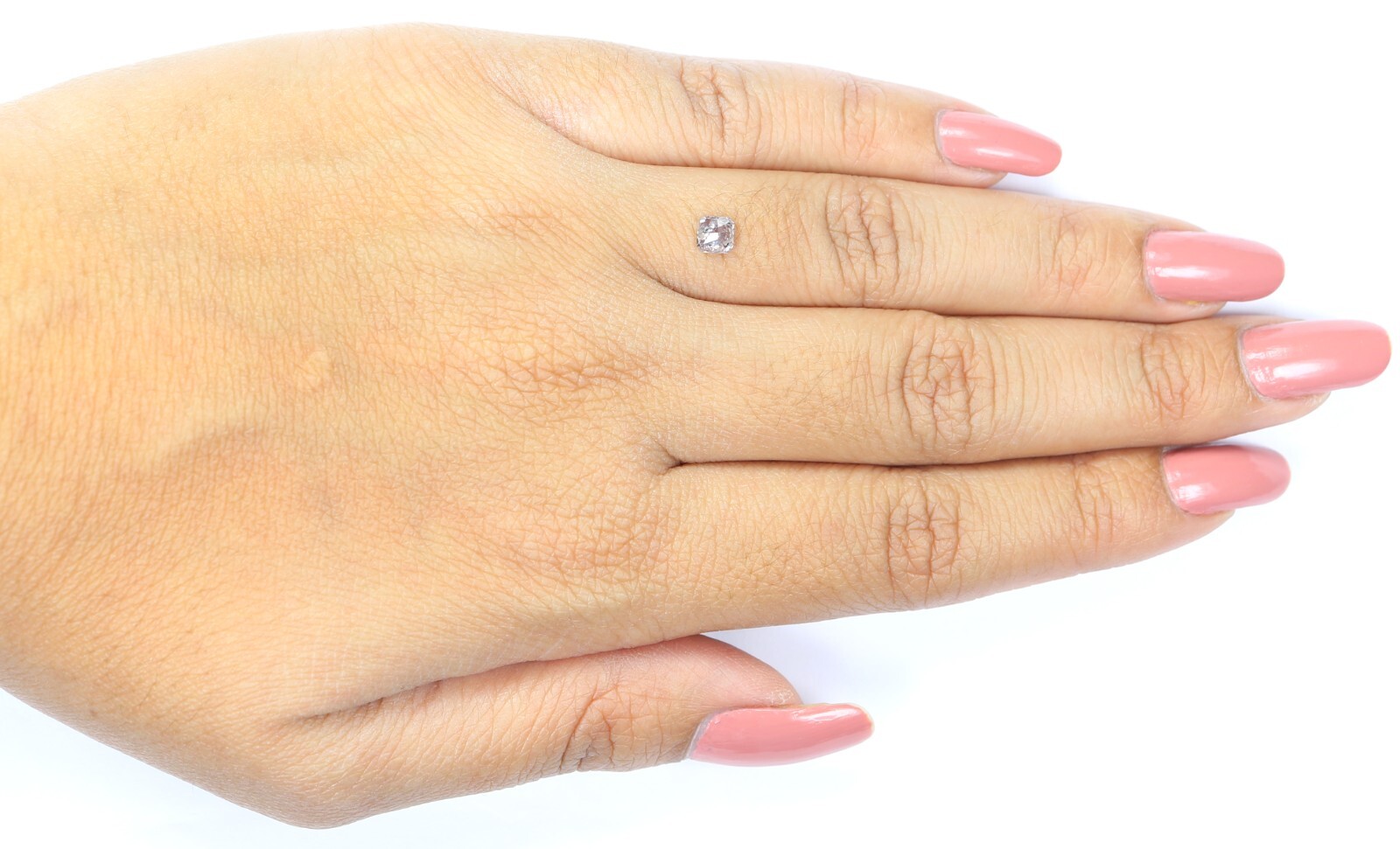 0.32 CT Natural Loose Radiant Shape Diamond 3.85 MM Pink Color Diamond KQ1047