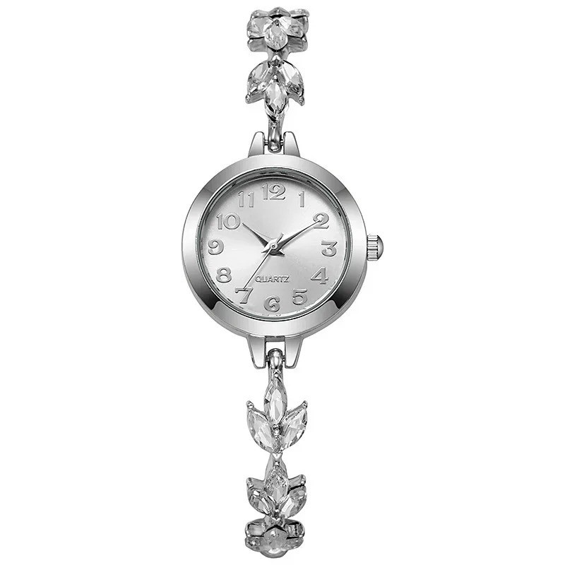 Luxury Women Quartz Watch Rhinestone Bracelet Elegant Ladies Gift (no Box)