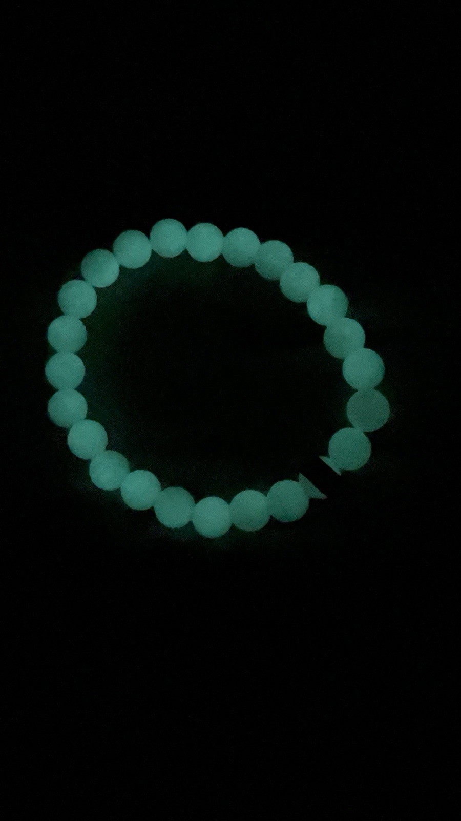 Luminous Bracelet Stone Round Bead Glow In The Dark Jewelry Party Gifts Woman