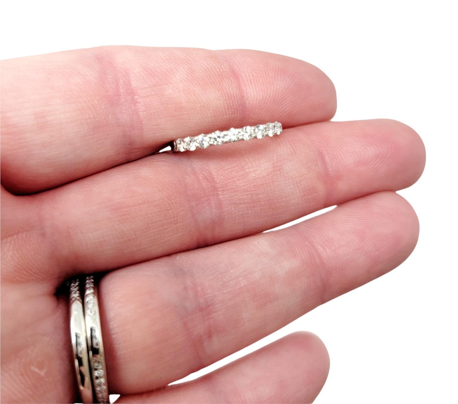 Tiffany & Co. Embrace Semi-Eternity 9 Round Diamond Band Ring in Platinum