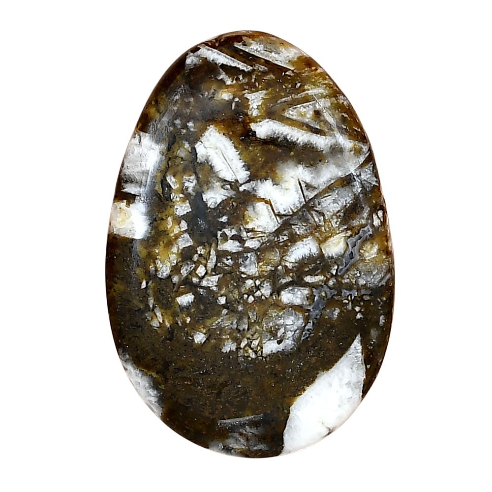 Natural Wild Horse Jasper 32.52x24x5.4 mm Oval Polished Gemstone LS01160-15