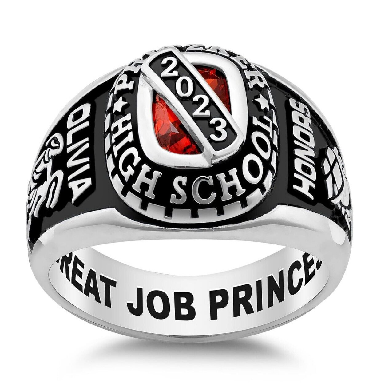 Order Now For 2026 Men’s Graduation Gift Her High School Class Ring 925 Silver