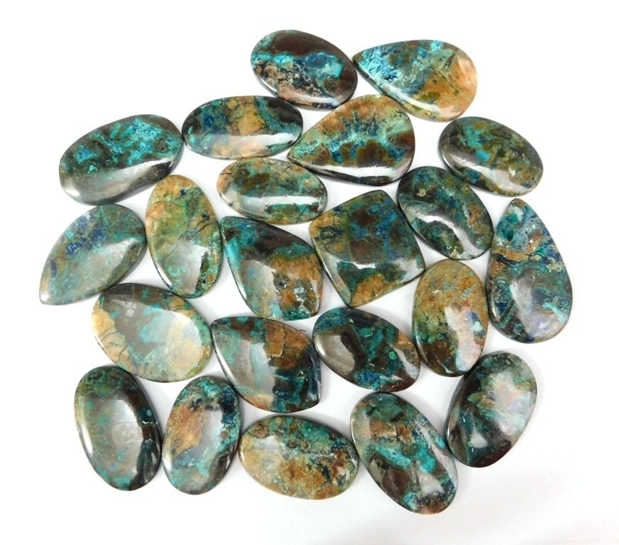 Beautiful Shattuckite Cabochon Gemstone For Making Jewelry Wholesale Lot 71584