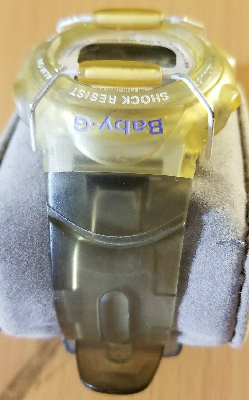 Casio Baby-G BG-142 digital sports women watch transparent/violet new battery