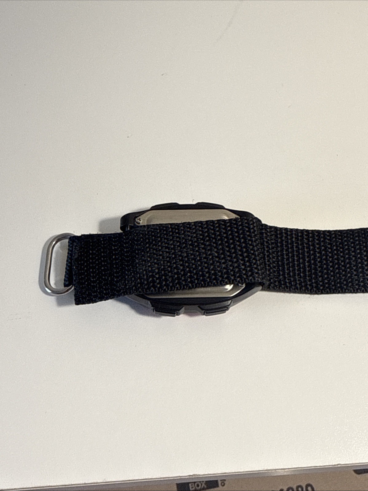 Armitron All-Sport Digital Watch Red Black Nylon Band Water Resistant 165ft/50M