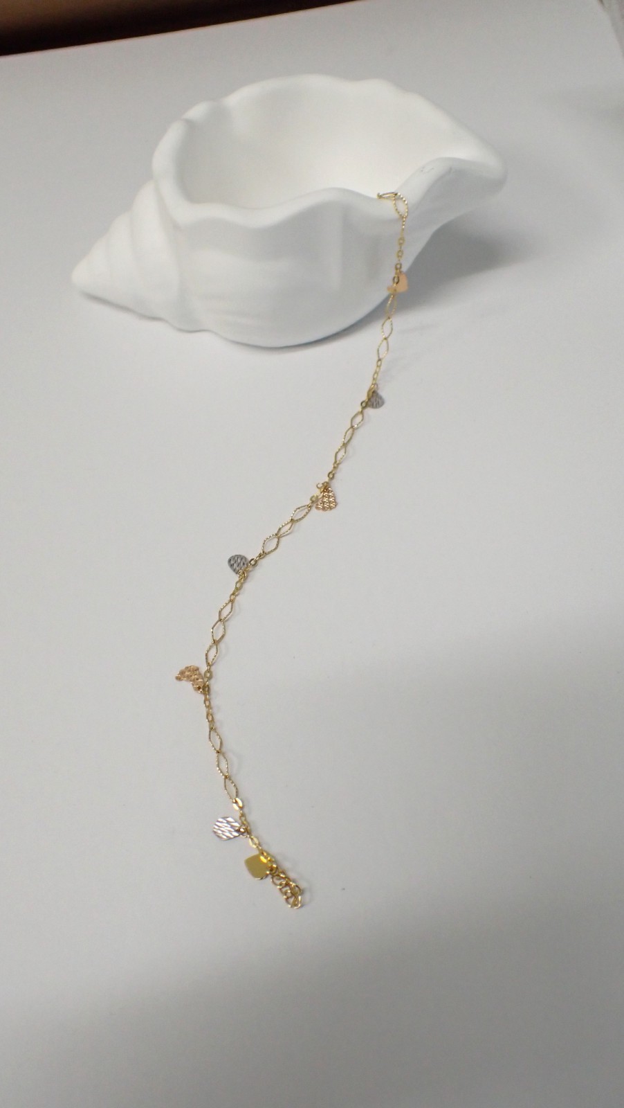 18K Gold Multi-Use Bracelet Anklet Butterfly Charm